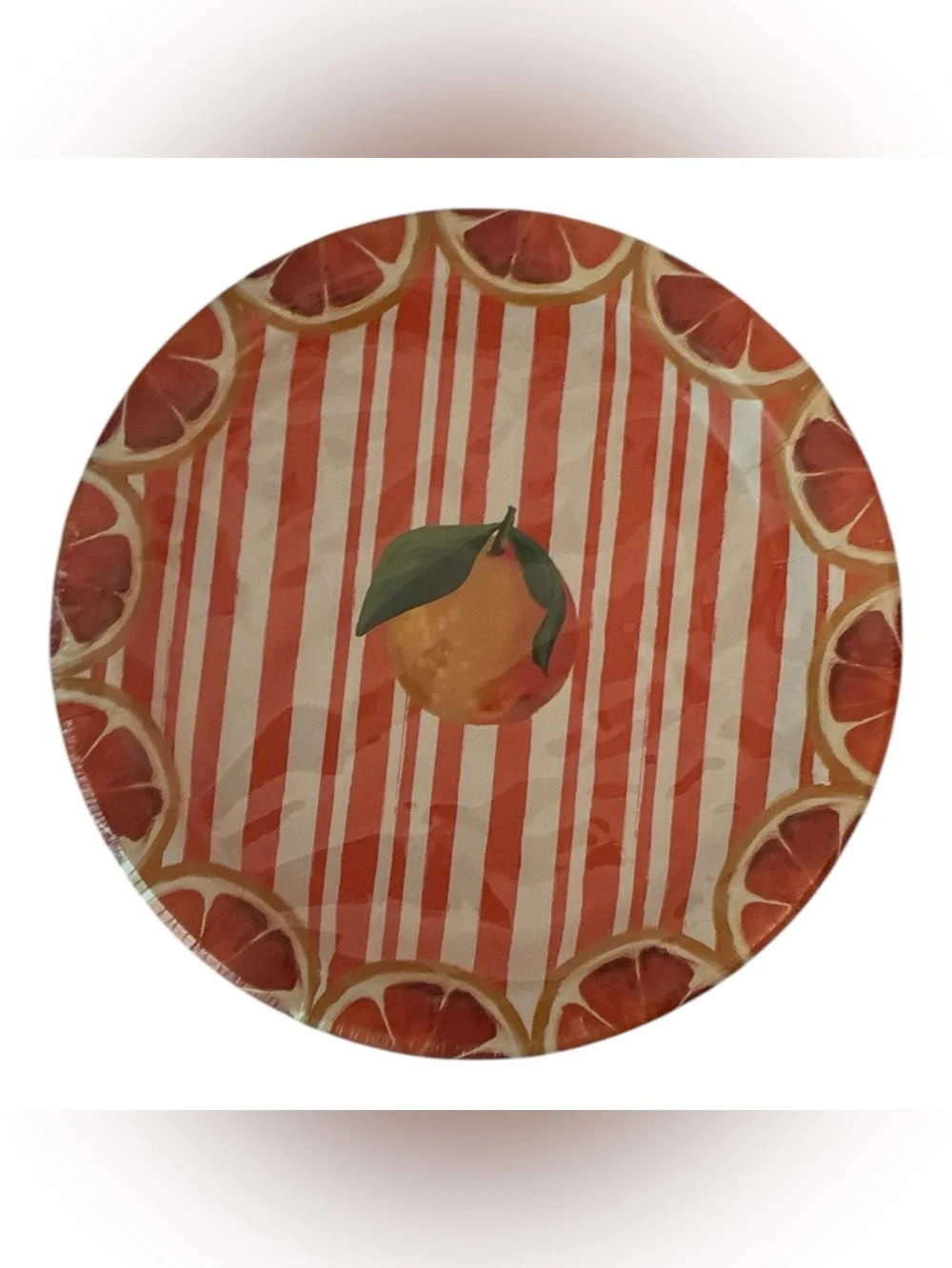 Celebrate It Pink Beverage Napkins and Snack Plates Set Cocktail Court Citrus